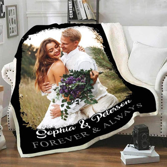 Blankets- The Perfect Gift Custom Photo Blanket, Gift For Wife, Christmas Blanket, Valentine, Wedding, Anniversary - Thegiftio UK