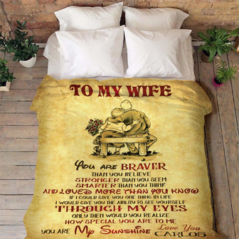 Blankets- "You Are My Sunshine" Premium Personalized Blanket, Gift For Wife, Christmas Blanket, Valentine, Wedding, Anniversary - Thegiftio UK
