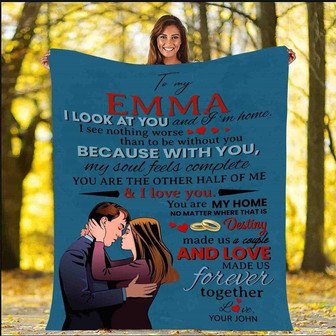 Blankets- You Are The Other Half Of Me Personalized Blanket For Couple, Gift For Wife, Christmas Blanket, Valentine, Wedding, Anniversary - Thegiftio UK