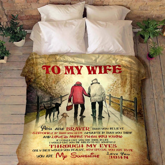 Blankets- To My Sunshine Personalized Blanket, Gift For Wife, Christmas Blanket, Valentine, Wedding, Anniversary - Thegiftio UK