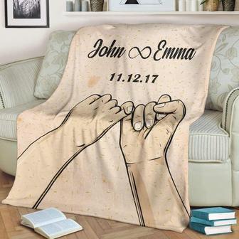 Blankets- Pinky Promise Personalized Blanket, Gift For Wife, Christmas Blanket, Valentine, Wedding, Anniversary - Thegiftio UK