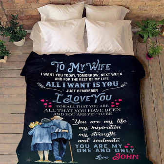 Blankets- "Love You More Than Anything" Personalized Blanket, Gift For Wife, Christmas Blanket, Valentine, Wedding, Anniversary - Thegiftio UK