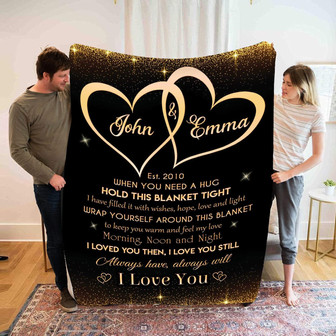 Blankets- I Loved You Then I Love You Still Custom Couple Blanket, Gift For Wife, Christmas Blanket, Valentine, Wedding, Anniversary - Thegiftio UK