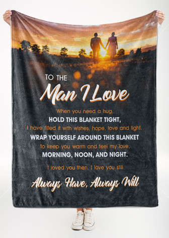 To My Boyfriend I Love You Then I Love You Still Fleece Blanket, Christmas Gift, New Year Gift, Valentine - Thegiftio UK