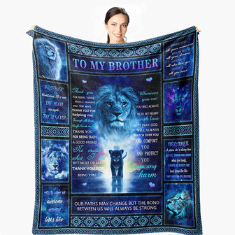 To My Brother Blanket - Gifts for Brother from Sister - Birthday Graduation Christmas Throw Blanket - Thegiftio UK