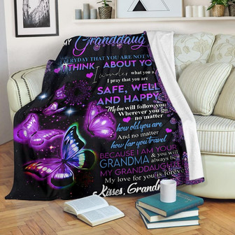 Butterfly To My Granddaughter - Everyday That You Are Not With Me Gift For Granddaughter From Grandma Birthday Gift - Thegiftio UK