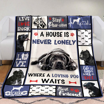 Cane Corso Dog Fleece Blanket Throw Blanket Christmas Throw Blanket - Thegiftio UK