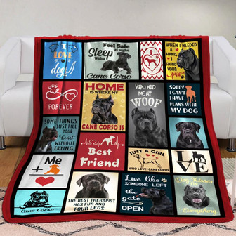 Cane Corso Dog Fleece Blanket Throw Blanket Christmas Throw Blanket - Thegiftio UK