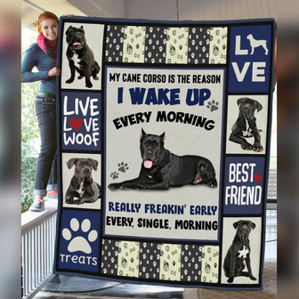 Cane Corso Dog Fleece Blanket Throw Blanket Christmas Throw Blanket - Thegiftio UK