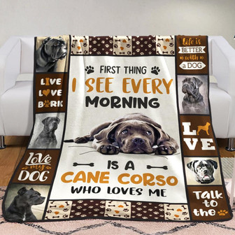 Cane Corso Dog Fleece Blanket Throw Blanket Christmas Throw Blanket - Thegiftio UK