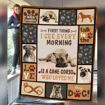Cane Corso Dog Fleece Blanket Throw Blanket Christmas Throw Blanket - Thegiftio UK