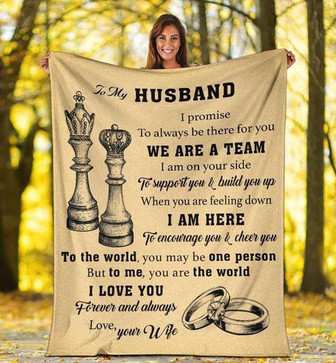 Chess To My Husband We Are A Team Blanket Gift For Husband From Wife Birthday Gift Home Decor Bedding Couch Sofa Soft - Thegiftio UK