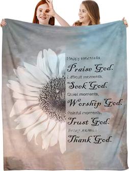 Christian Blanket For Women, Healing Blanket For Women Inspirational Bible Verse Blanket Spiritual Scriptures Blanket Gifts for Christmas - Thegiftio UK