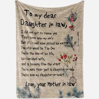 Christmas To My Daughter In Law I Did Not Get To Choose You That Honor Was My Son Gift Ideas - Thegiftio UK