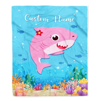 Cute Shark Blanket for Daughter Granddaughter Niece From Mom Aunt Birthday Christmas Blanket - Thegiftio