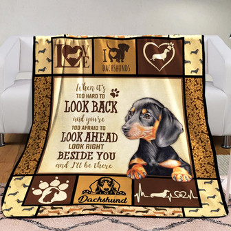 Dachshund Dog Fleece Blanket Throw Blanket Christmas Throw Blanket - Thegiftio UK