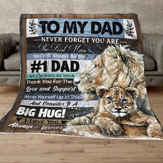 To My Dad Blanket, Gift To My Dad Blanket, Fathers Day Blankets, Gift from Daughter Son, I Love You Dad Blanket From Daughter Son - Thegiftio UK