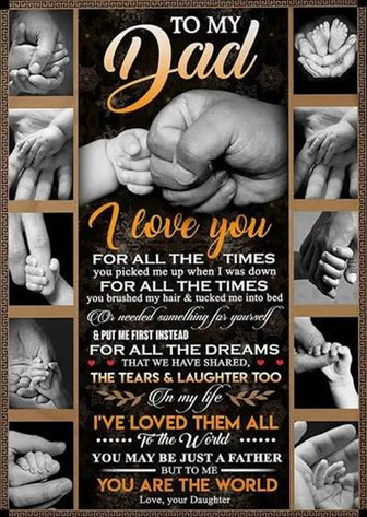 To My Dad I Love You For All The Times Hands Black Fleece Blanket Gift For Dad From Daughter Home Decor Bedding Couch - Thegiftio