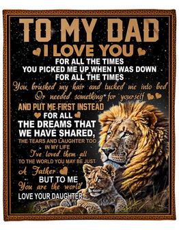 To My Dad For All The Times You Picked Me Up When I Was Down Gift For Dad From Daughter Birthday Gift Home Decor - Thegiftio UK