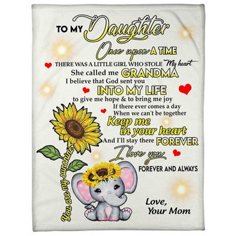 To My Daughter - I Love You Forever and Always Blanket Gift For Daughter Birthday Gift Home Decor Bedding Couch - Thegiftio UK