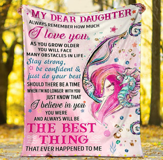 To My Daughter Always Remember How Much I Love You, Sea Horse Fleece Blanket Home Decor Gift From Mom And Dad - Thegiftio UK