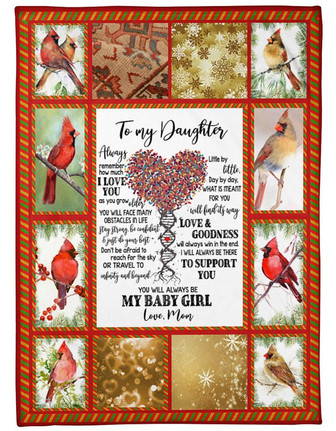 To My Daughter Always Remember How Much I Love You Fleece Blanket Family Gift Gift For Daughter Gift - Thegiftio UK