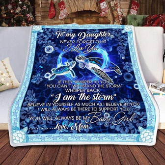 To My Daughter Believe In Yourself My Baby Girl, Fleece Blanket, Gift For Daughter, For Daughter, Family - Thegiftio UK