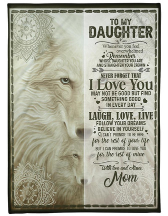 To My Daughter Blanket Whenever You Feel Overewhelmed Remember, Gift For Daughter Home Decor Bedding Couch Sofa Soft - Thegiftio UK