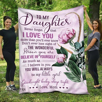 To My Daughter Never Forget That I Love You Pattern, Fleece Blanket, Christmas Gift, New Year Gift, Love From Mom - Thegiftio