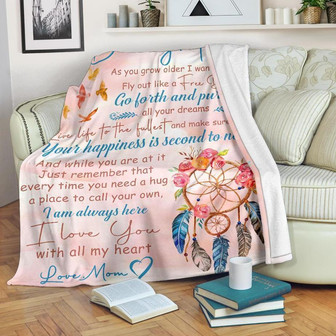 To My Daughter As You Grow Older I Want You To Fly Blanket Gift For Daughter From Mom Birthday Gift Home Decor - Thegiftio UK