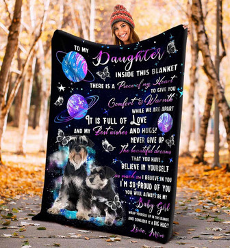 To My Daughter I'm So Pound Of You Fleece Blanket, Christmas Gift, Birthday Gift, New Year Gift, Love From Mom - Thegiftio