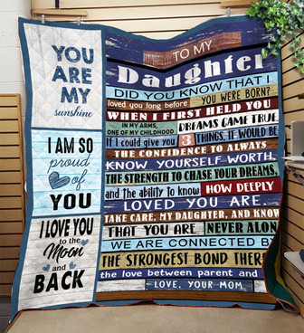 To My Daughter Did You Know That I Loved You Long Before Fleece Blanket, Gift For Daughter, Home Decor Bedding Couch - Thegiftio UK