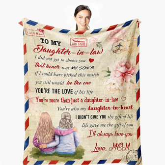 Daughter in Law Gifts Blanket, To My Daughter-in-Law Blanket, Birthday Gifts for Daughter in Law, Bonus Daughter Gifts - Thegiftio UK