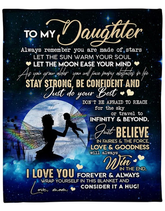 To My Daughter Let The Sun Warm Your Soul Fleece Blanket Gift For Family, Birthday, Daughter, Mother To Daughter Gift - Thegiftio UK
