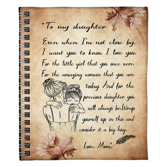 To My Daughter For The Little Girl Fleece Blanket Family Gift Home Decor Bedding Couch Sofa Soft And Comfy Cozy - Thegiftio UK