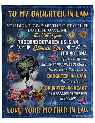 To My Daughter Mother's gift for daughter in law Fleece Blanket Gift for Daughter Family Home Decor Bedding Couch - Thegiftio UK
