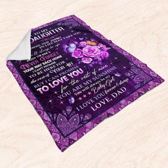 To My Daughter I Pray You Will Always Be Safe Fleece Blanket Gift For Family, Birthday, Daughter, Mom To Daughter Gift - Thegiftio UK