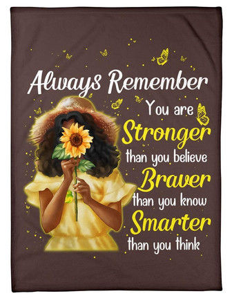 To My Daughter Remember You Are Smarter Than You Think Fleece Blanket Gift For Family, Birthday, Daughter, Gift - Thegiftio UK