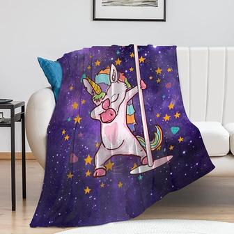 Dream Unicorn Blanket Ultra Soft Flannel Fleece Lining for Boys and Girls Adult, Light and Comfortable Bed Blanket for Couch and Living Room - Thegiftio UK