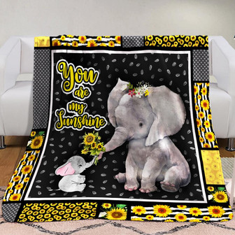 Elephant Fleece Blanket Throw Blanket Christmas Throw Blanket - Thegiftio UK