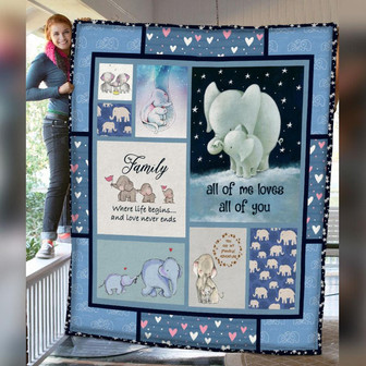 Elephant Fleece Blanket Throw Blanket Christmas Throw Blanket - Thegiftio UK