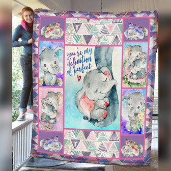 Elephant Fleece Blanket Throw Blanket Christmas Throw Blanket - Thegiftio UK