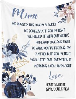 Flannel Blanket For Grandma, Gigi, Nana, Mamaw, Nonna, Mimi Grandmother, Fleece Blanket for Birthday, Anniversary, Holiday, Christmas - Thegiftio UK