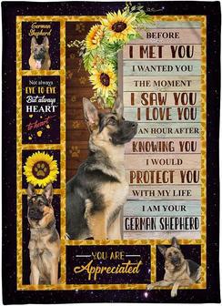 Fleece Blanket I Am Your German Shepherd Dog Shepherd Bed Throw Blanket Gift for Halloween, Christmas, Thanksgiving, New Years - Thegiftio UK