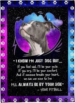 Fleece Blanket I Know I Am Not A Dog Pitbull Bed Throw Blanket Gift for Halloween, Christmas, Thanksgiving, New Years - Thegiftio UK