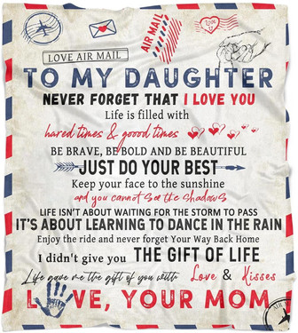 Fleece to My Mom from Daughter Son-Blanket for Mother's Day - Thegiftio UK