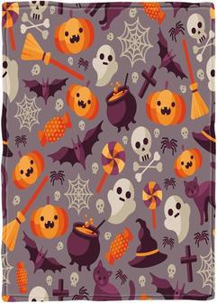 Fleece Throw Blanket Super Soft Cozy Lightweight Comfort Warm for Sofa Bed Couch,Halloween Throw Blanket - Thegiftio UK