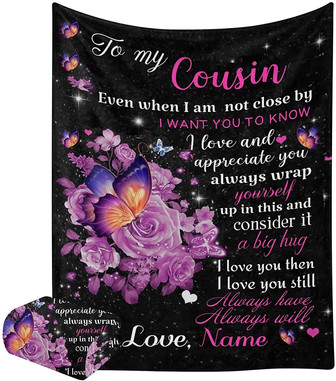 Flowers Butterfly Star Sky To Cousin for Bed Birthday - Thegiftio