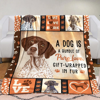 German Shorthaired Pointer Dog Fleece Blanket Throw Blanket Christmas Throw Blanket - Thegiftio UK