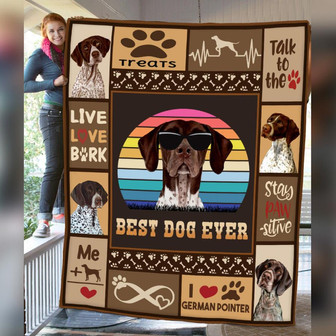 German Shorthaired Pointer Dog Fleece Blanket Throw Blanket Christmas Throw Blanket - Thegiftio UK